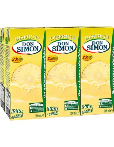 ZUMO D. SIMON DISFRUTA S/AZ PIÑA 200 ML