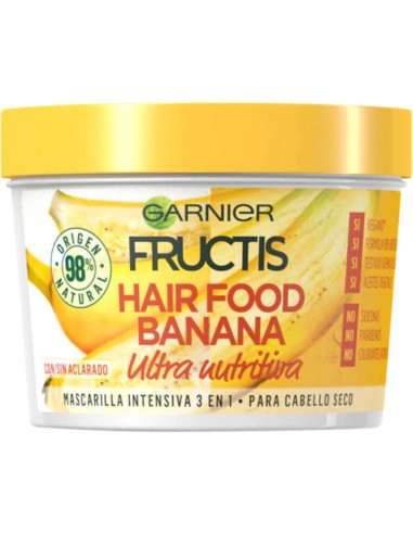 MASCARILLAS FRUCTIS HAIR BANANA 390 ML