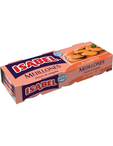 MEJILLONES ESCABECHE 3X43GR ISABEL PACK