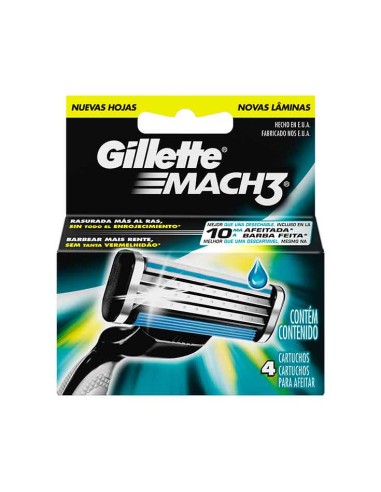 CARGADOR GILLETTE MACH-3 4 UND.