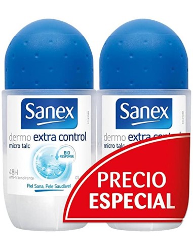 DEO. SANEX ROLLON EXTCONTROL  50 ML PK-2