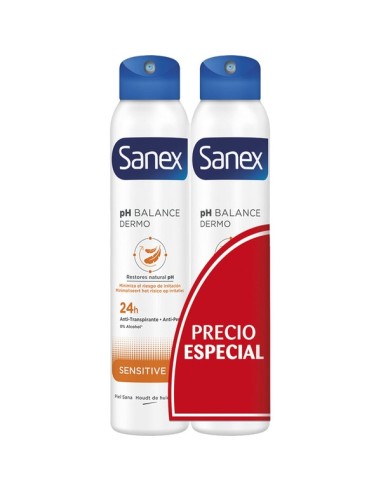 DEO. SANEX SPRAY SENSITIVE 200 ML PK-2.