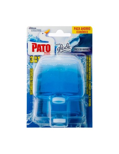 W.C. PATO GEL ACTIVO REC AZUL PK-2