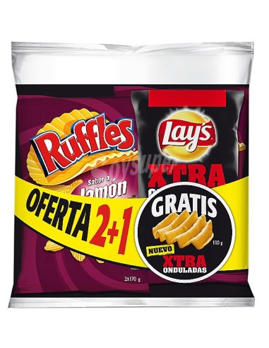 MATUTANO RUFFLES JAM PK.2 170 GR. + LAY´S 110 GR. REGALO