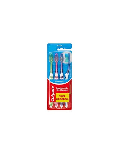 CEPILLO DENTAL COLGATE EXTRA CLEAN PK 4