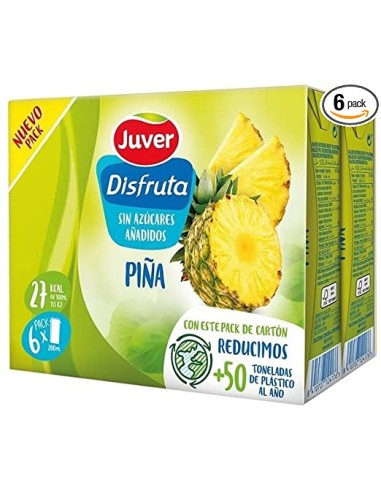 ZUMO DISFRUTA JUVER S/AZ PIÑA 200 ML PK-