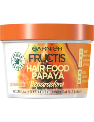 MASCARILLAS FRUCTIS HAIR F. PAPAYA 390 M